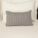 Ver imagem 2 de Almofada de Tricot Cinza Claro Retangular:Completa