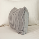 Ver imagem 3 de Almofada de Tricot Cinza Claro Retangular:Completa