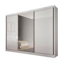 Ver imagem 3 de Guarda Roupa Turim 3 Portas 6 Gavetas Com Espelho Clic Móveis