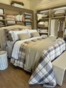 Ver imagem 1 de Colcha Digital Elegance Queen Xadres Taupe
