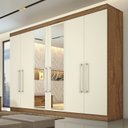 Ver imagem 1 de Guarda-Roupa com Espelho 6 Portas e 4 Gavetas Alba 