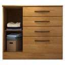 Ver imagem 3 de Cômoda Chicago 4 Gavetas Cinamomo - Tcil Móveis