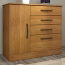 Ver imagem 1 de Cômoda Chicago 4 Gavetas Cinamomo - Tcil Móveis