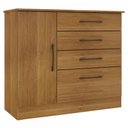 Ver imagem 2 de Cômoda Chicago 4 Gavetas Cinamomo - Tcil Móveis