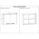 Ver imagem 3 de Armário Aéreo Cozinha Multiuso 2 Portas Amestista Kits Paraná