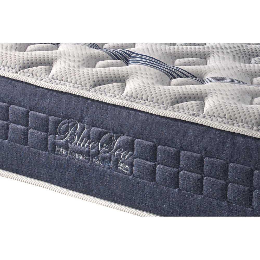 Colchão Casal Anjos Molas Ensacadas Visco Gel MasterPocket Blue Sea Pillow In (138x188x31) -  - 5