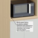 Ver imagem 7 de Paneleiro 100% MDF 4 Portas com Espaço para Micro-ondas 70cm Aura Luciane Móveis