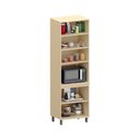 Ver imagem 3 de Paneleiro 100% MDF 4 Portas com Espaço para Micro-ondas 70cm Aura Luciane Móveis