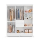 Ver imagem 6 de Conjunto Quarto Guarda Roupa e Comoda Terni Branco