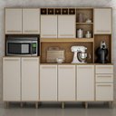Ver imagem 1 de Armário de Cozinha Ambiente Petra Cinamomo Off White - Valdemóveis