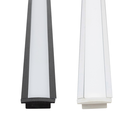 Ver imagem 2 de Kit 10 Perfil de Led Reforçado Embutir 24x7mm Barra 3m para Fita de Led Pasilux:preto