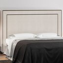 Ver imagem 3 de Cabeceira Cama Box Casal 140 cm P05 Berlim Linho Creme - Lyam Decor