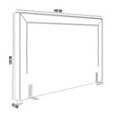 Ver imagem 6 de Cabeceira Cama Box Casal 140 cm P05 Berlim Linho Creme - Lyam Decor