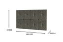 Ver imagem 2 de Painel de Cama Box Botão Solteiro 0,90 Elegance Cor Cinza - Comprar Moveis em Casa