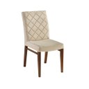 Ver imagem 1 de Cadeira Barcelona - Acabamento Imbuia - Tecido Veludo Paris Marfim