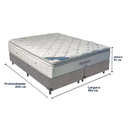 Ver imagem 3 de Cama Box Cinza e Colchão Freedom Molas Ensacadas King Ortobom