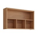 Ver imagem 2 de Armário de Cozinha Modulado Eloise C/ 1 Porta Basculante Riscada e 3 Nichos 120 Cm Cinamomo/