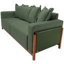 Ver imagem 6 de Sofá 03 Lugares para Sala de Estar 178 cm Khali B04 Linho Verde Couríssimo Verde - Lyam Lyam Decor