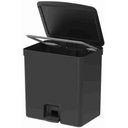 Ver imagem 4 de Lixeira Com Pedal 20 Litros - Preto