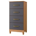 Ver imagem 5 de Guarda Roupa Casal New Fusion 10 Portas e Cômoda Mobi Freijo Titanium - Móveis Albatroz