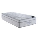 Ver imagem 1 de Colchão Solteiro Ortobom Freedom Mola Superpocket Branco com Detalhe Cinza 78x188x32