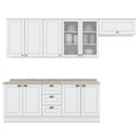 Ver imagem 1 de Cozinha Modulada 7 Pecas 280 Cm Ce791 Americana Henn Branco Calcare