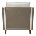 Ver imagem 6 de Kit 2 Poltronas Decorativas para Sala e Recepção Aviv Corino e Linho Premium Cores