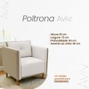 Ver mais imagens de Kit 2 Poltronas Aviv para Sala Escritório Recepção Linho Premium Easy Clean Corino Premium Luxo
