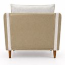 Ver imagem 5 de Kit 2 Poltronas Aviv para Sala Escritório Recepção Linho Premium Easy Clean Corino Premium Luxo