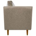 Ver imagem 4 de Kit 2 Poltronas Decorativas para Sala e Recepção Aviv Corino e Linho Premium Cores