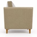 Ver imagem 3 de Kit 2 Poltronas Aviv para Sala Escritório Recepção Linho Premium Easy Clean Corino Premium Luxo