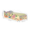 Ver imagem 5 de Cama Solteiro Infantil com Colchão Fundo do Mar Feliz MDF Branco Casah