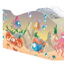 Ver imagem 2 de Cama Solteiro Infantil com Colchão Fundo do Mar Feliz MDF Branco Casah