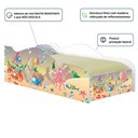 Ver imagem 3 de Cama Solteiro Infantil com Colchão Fundo do Mar Feliz MDF Branco Casah