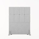 Ver imagem 1 de Cabeceira Solteiro 90cm Boucle Estofada Design Moderno para Quarto Linea