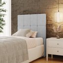 Ver imagem 3 de Cabeceira Solteiro 90cm Boucle Estofada Design Moderno para Quarto Linea