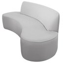Ver imagem 1 de Sofá Orgânico 3 Lugares 210cm Mônaco Bouclé Cinza Claro - Nexta Casa