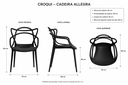 Ver mais imagens de Conjunto Mesa de Jantar Redonda 70cm com 4 Cadeiras Allegra para Sala de Jantar Cozinha Área Gourmet
