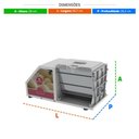 Ver imagem 2 de Amassadeira Masseira Compacta Profissional Semirrápida 3kg Cuba Inox Ali-03 G2 - Braesi 127v