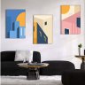Kit com 3 Quadros em Lona Arquitetura 60x90cm - 1