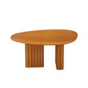 Ver imagem 2 de Mesa para Sala de Jantar com Tampo Orgânico 1,35cm MDF Isis Marrom/Freijó