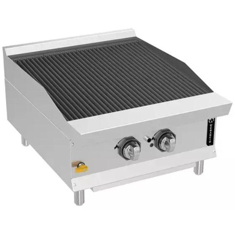 Charbroiler 24 de Mesa a Gás Glp New Prime PCG24GME com Grelhas Dupla Face Inox Venâncio