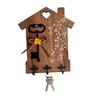 Porta-chaves de Parede Casinha Madeira Mdf - 1