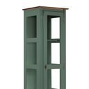 Ver imagem 2 de Cristaleira 1 Porta e Laterais em Vidro 3 Prateleiras 60110 Linz Móveis - Verde Musgo/Imbuia Glazer