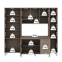 Ver imagem 6 de Armário de Cozinha Modulada Compacta Fidelitá Paris 4 Peças 225cm 11 Portas 3 Gavetas com Tampo