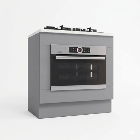 Balcão Forno Embutir Americana Henn 80 Cm com Tampo para Cooktop Henn 80 Cm