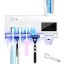 Ver imagem 6 de Suporte Dipenser com Esterilizador Uv Porta Escova e Pasta de Dentes