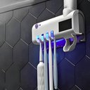 Ver imagem 4 de Suporte Dipenser com Esterilizador Uv Porta Escova e Pasta de Dentes