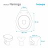 Assento Sanitário Flamingo Cinza Platina para Vaso Incepa - 4