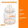 Pote De Vidro Borossilicato Arena Porta Mantimento 260ml - Lyor - 5